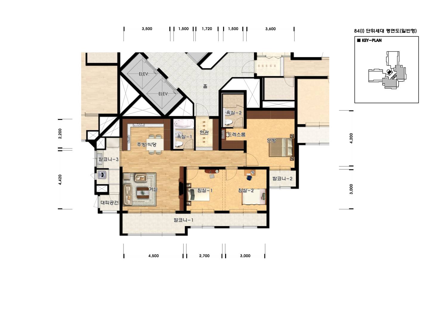 단위세대평면도 이미지