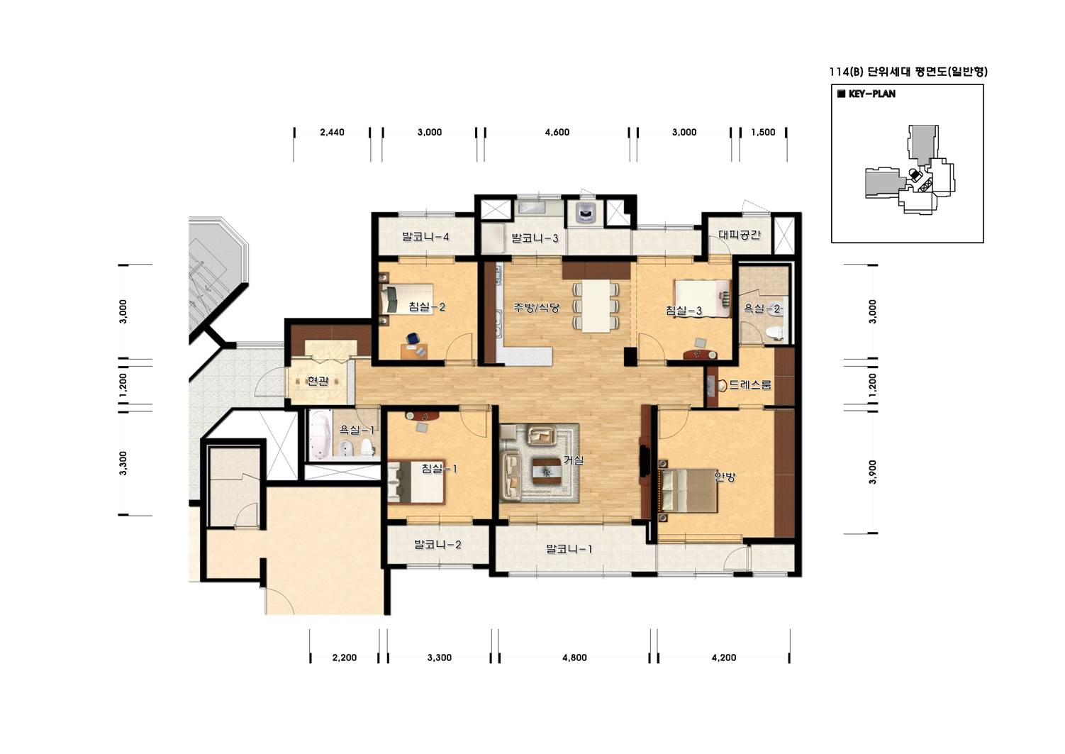 단위세대평면도 이미지