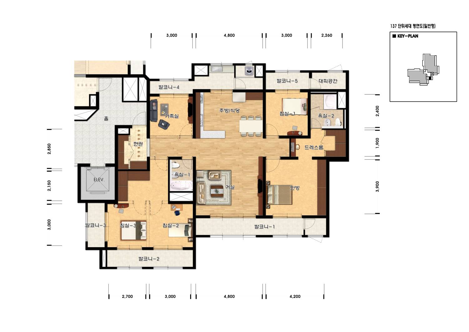 단위세대평면도 이미지