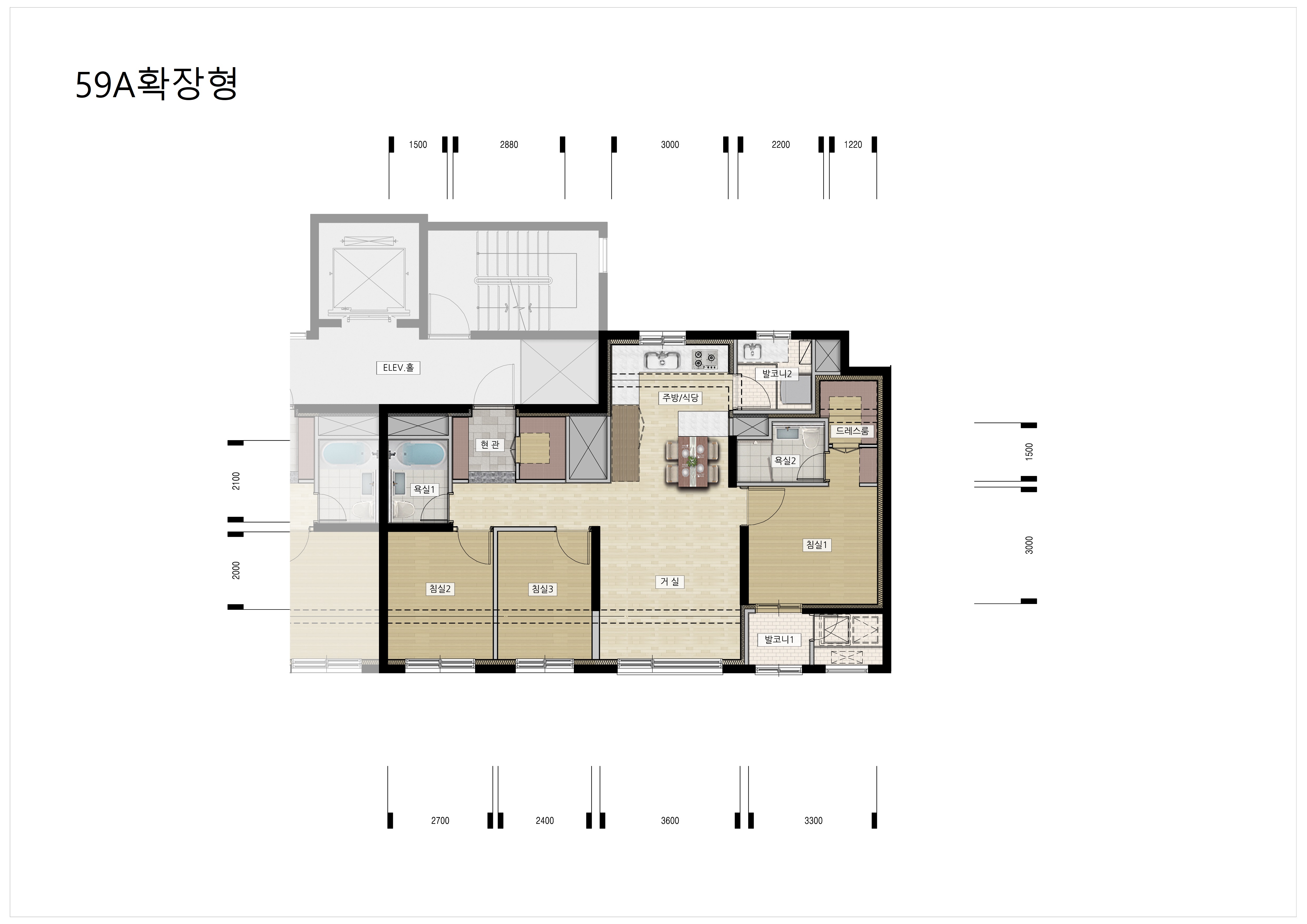 단위세대평면도 이미지