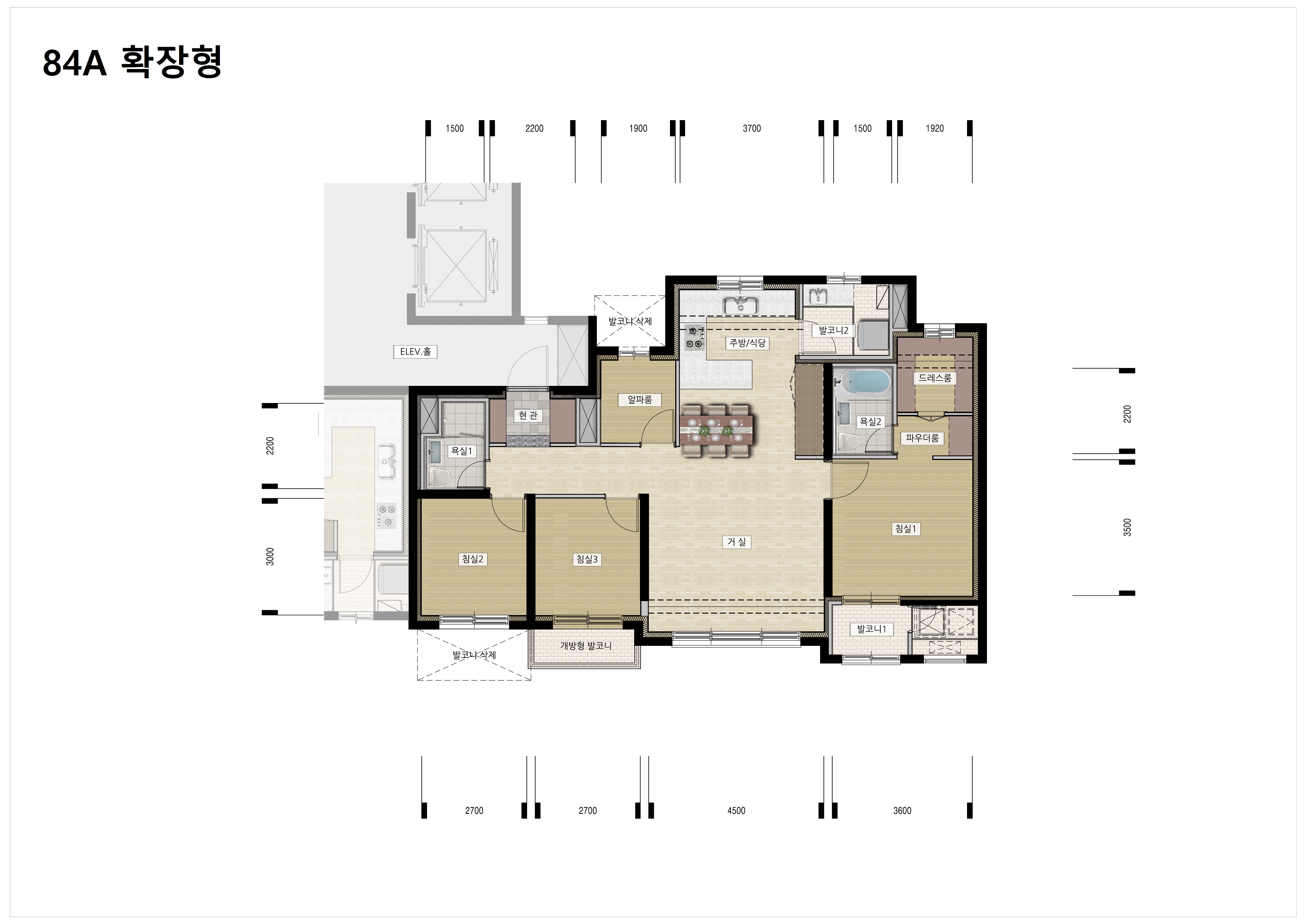 단위세대평면도 이미지