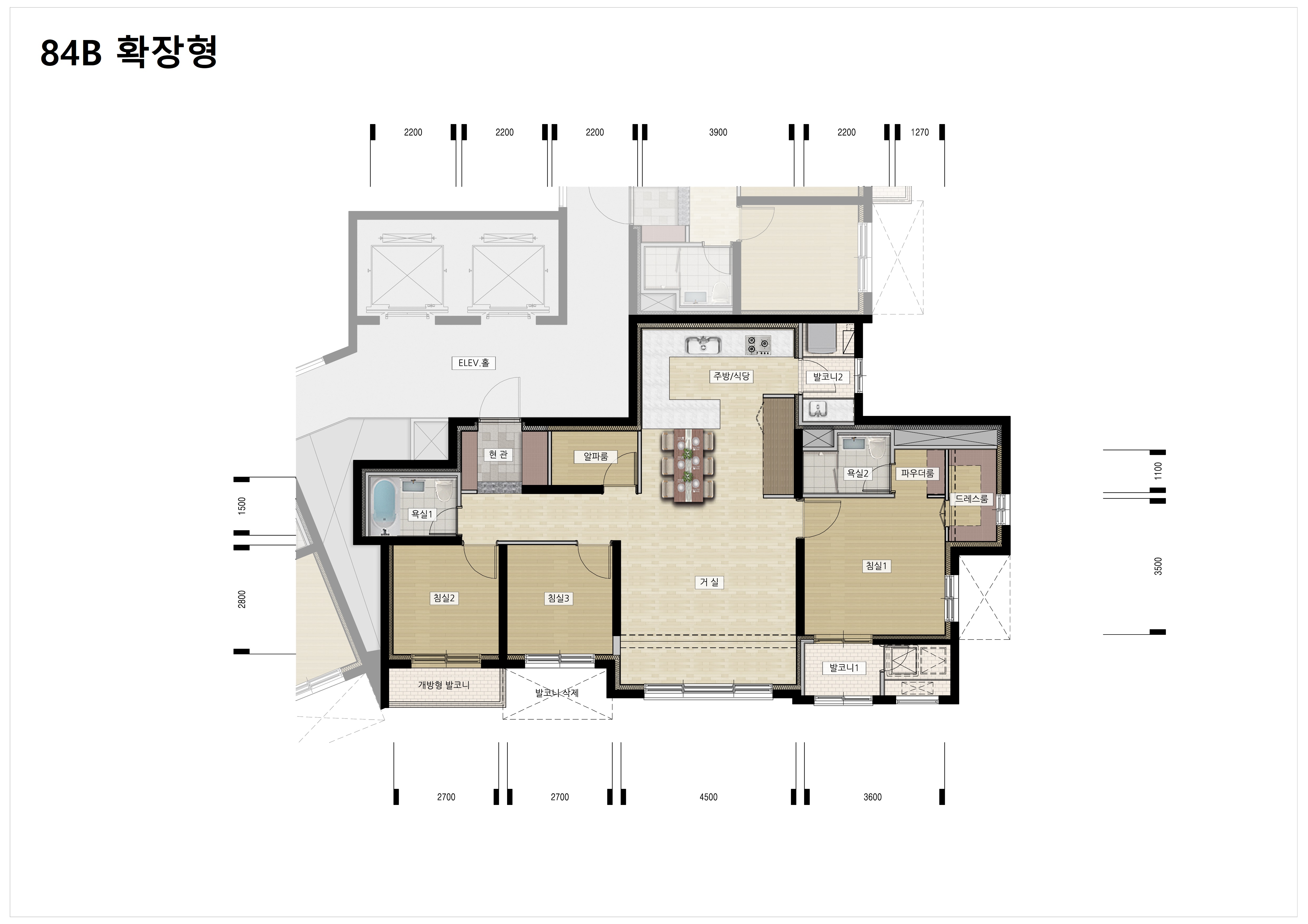 단위세대평면도 이미지