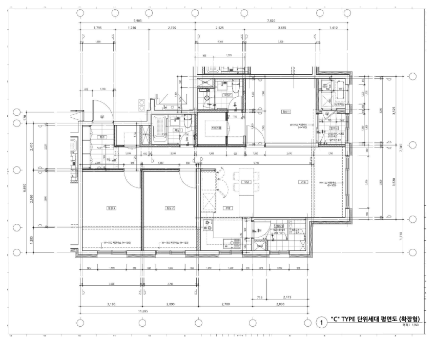 단위세대평면도 이미지