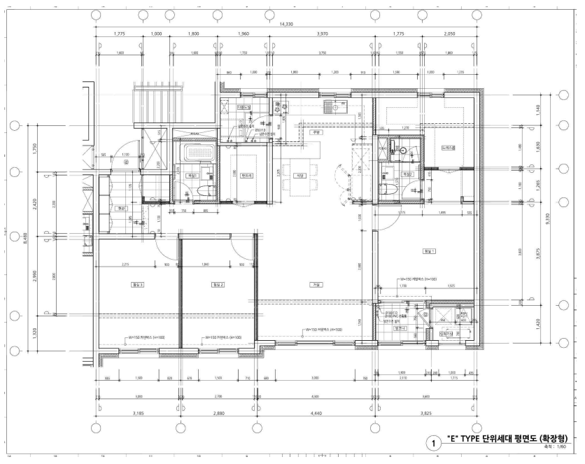 단위세대평면도 이미지