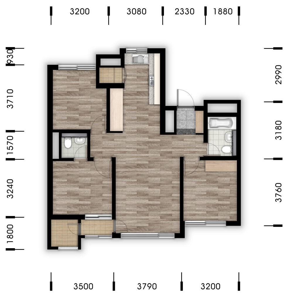 단위세대평면도 이미지