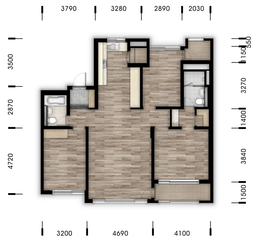 단위세대평면도 이미지