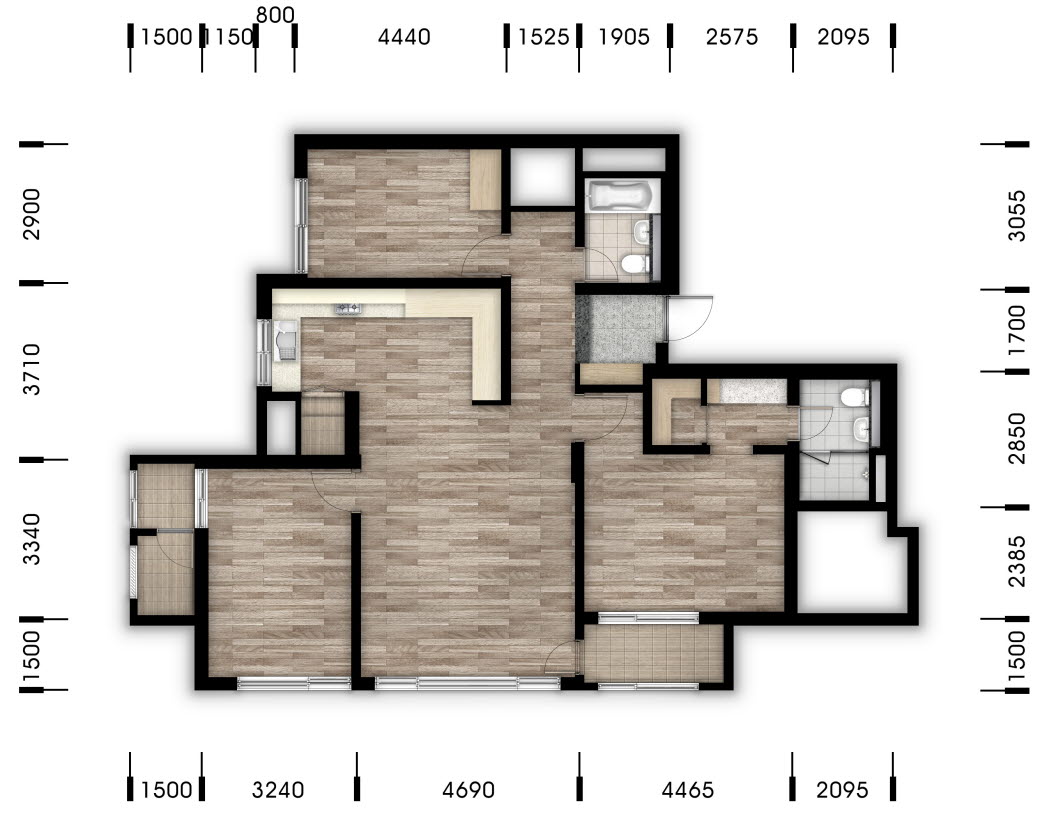 단위세대평면도 이미지