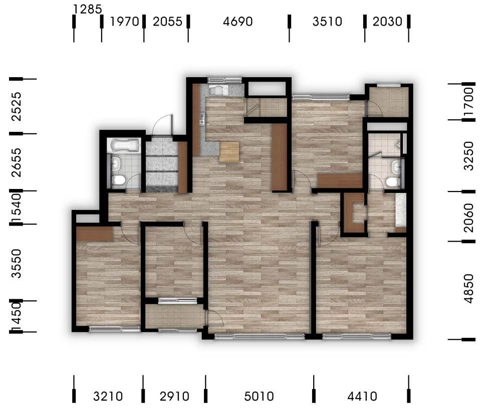 단위세대평면도 이미지