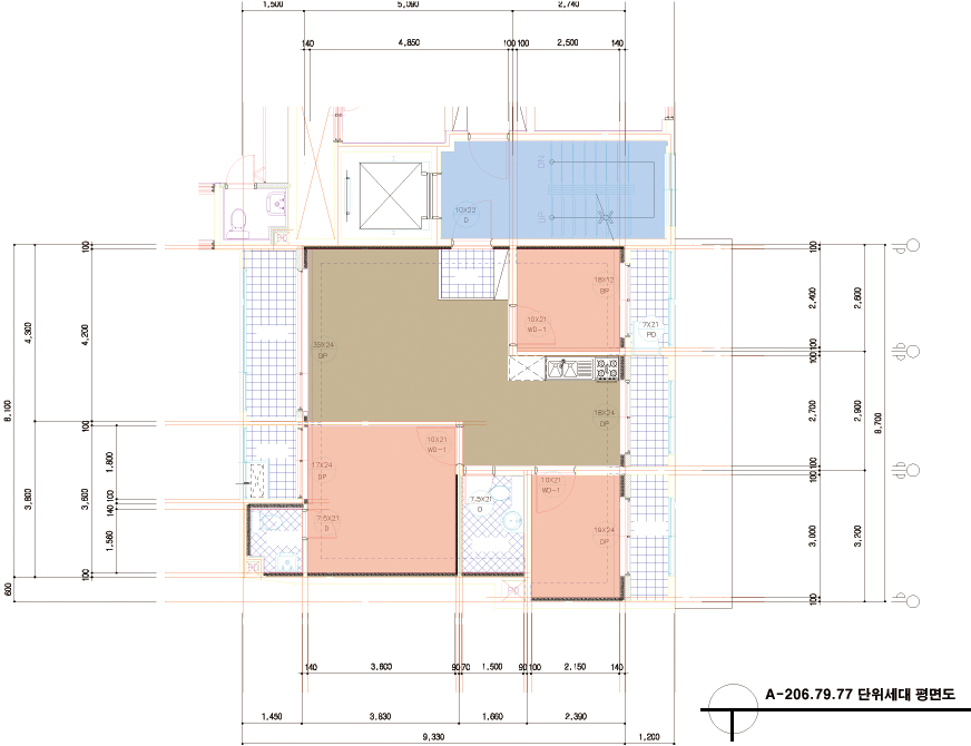 단위세대평면도 이미지