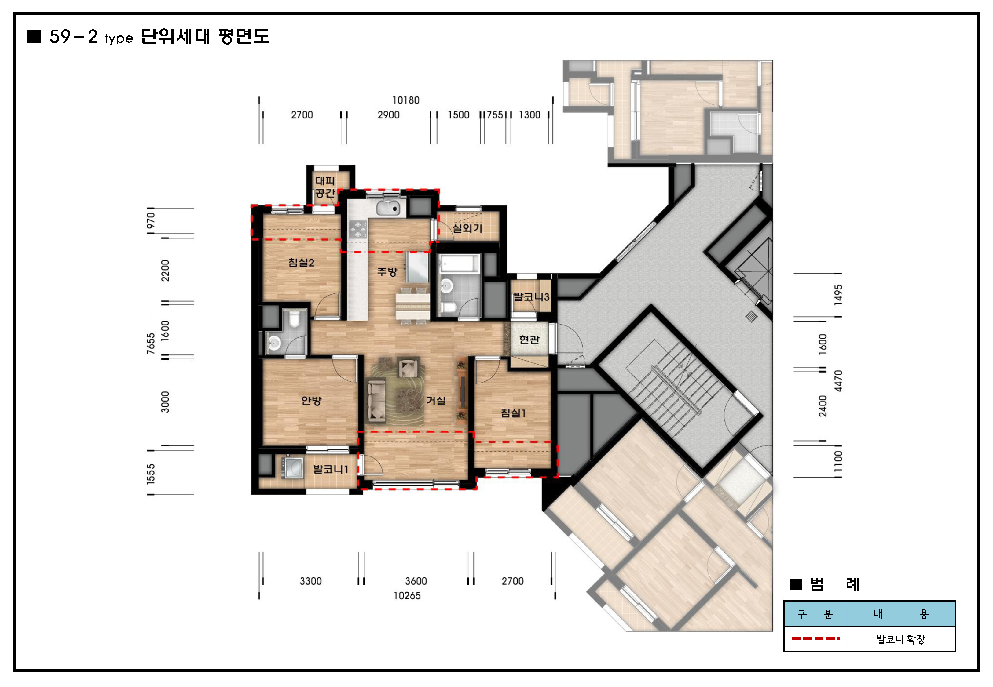 단위세대평면도 이미지