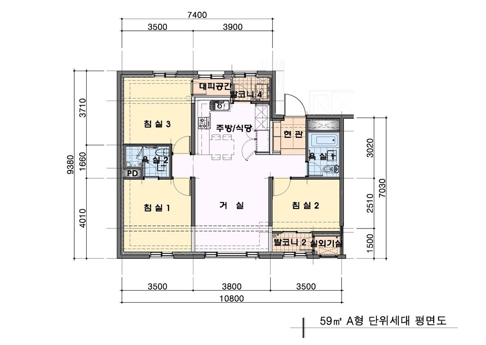 단위세대평면도 이미지