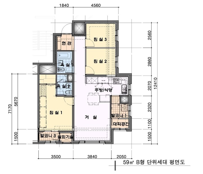 단위세대평면도 이미지