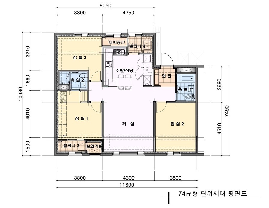 단위세대평면도 이미지