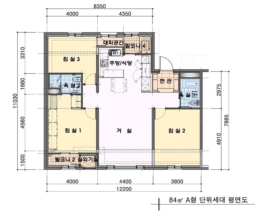 단위세대평면도 이미지