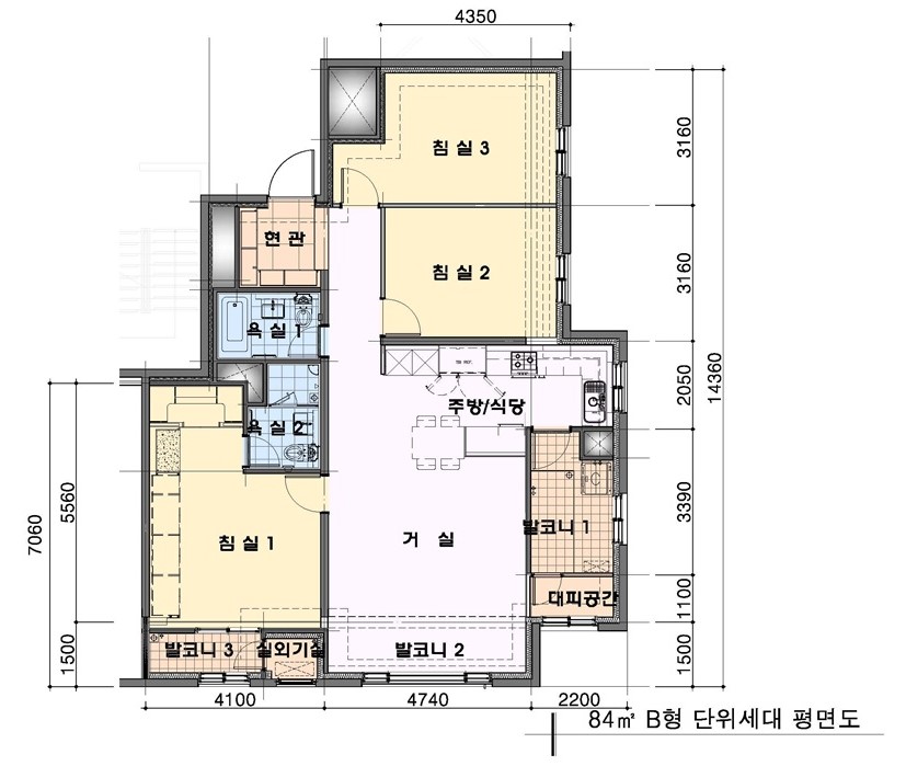 단위세대평면도 이미지