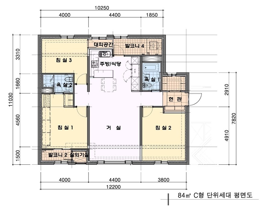 단위세대평면도 이미지