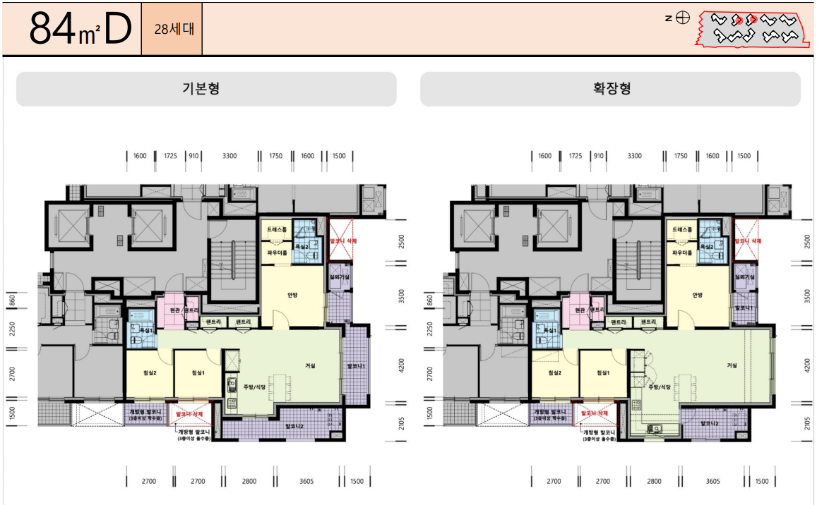 단위세대평면도 이미지