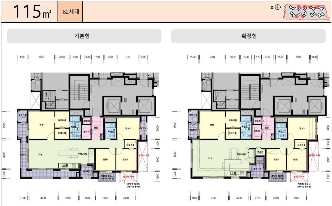 단위세대평면도 이미지