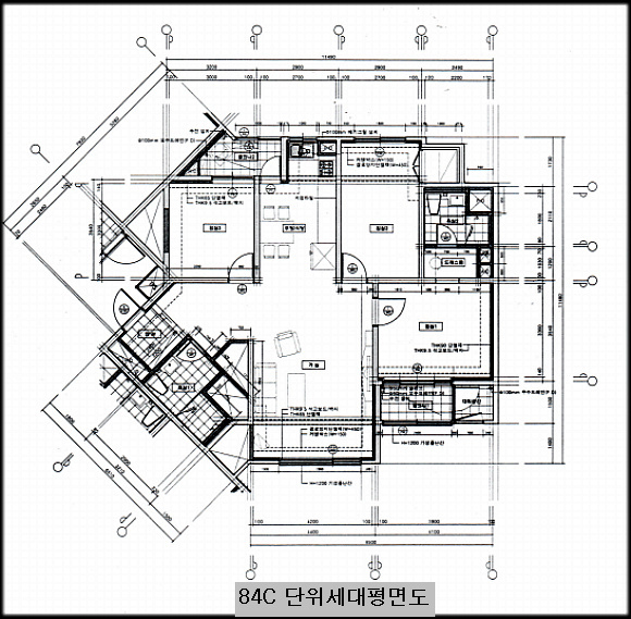 단위세대평면도 이미지