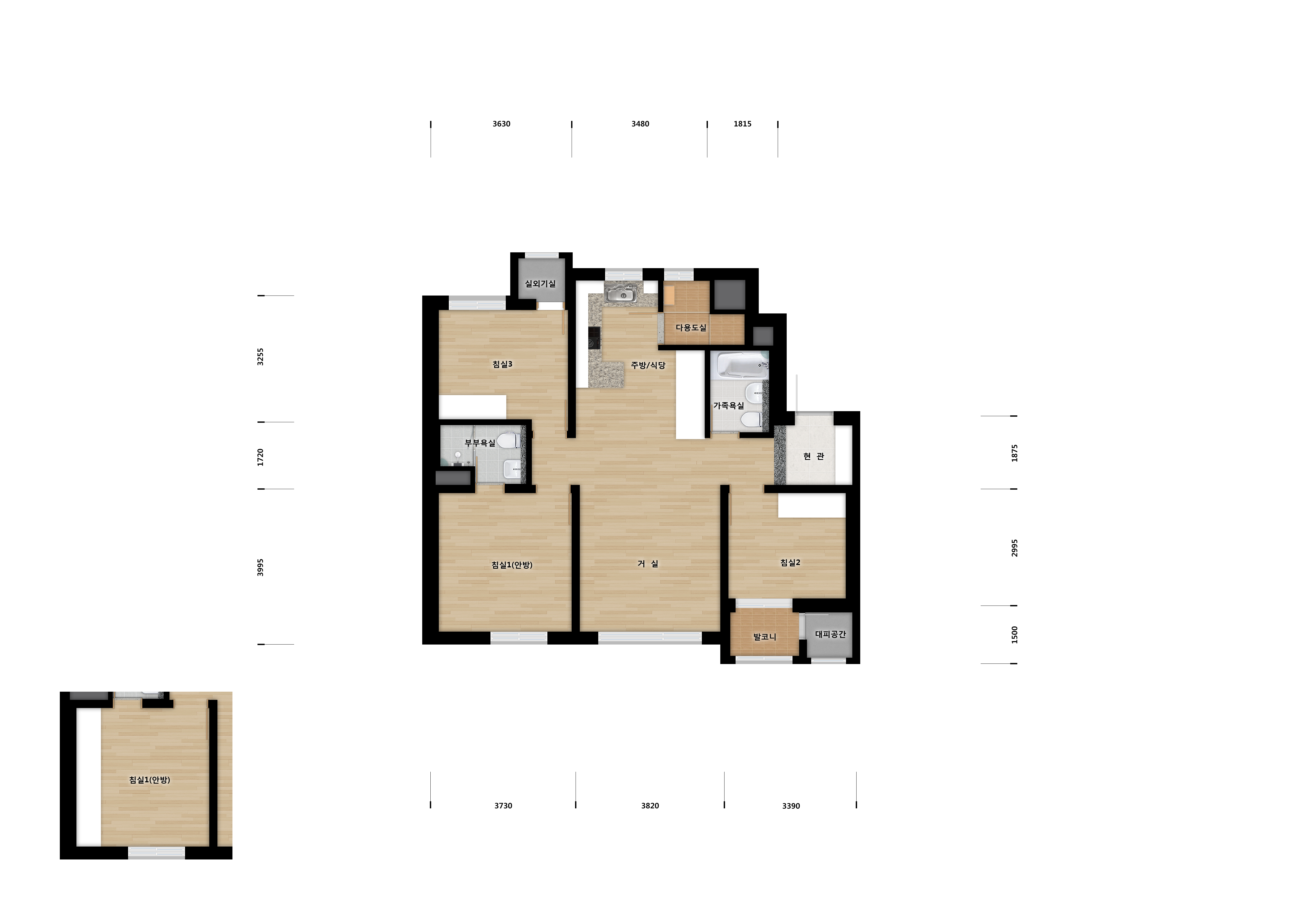 단위세대평면도 이미지