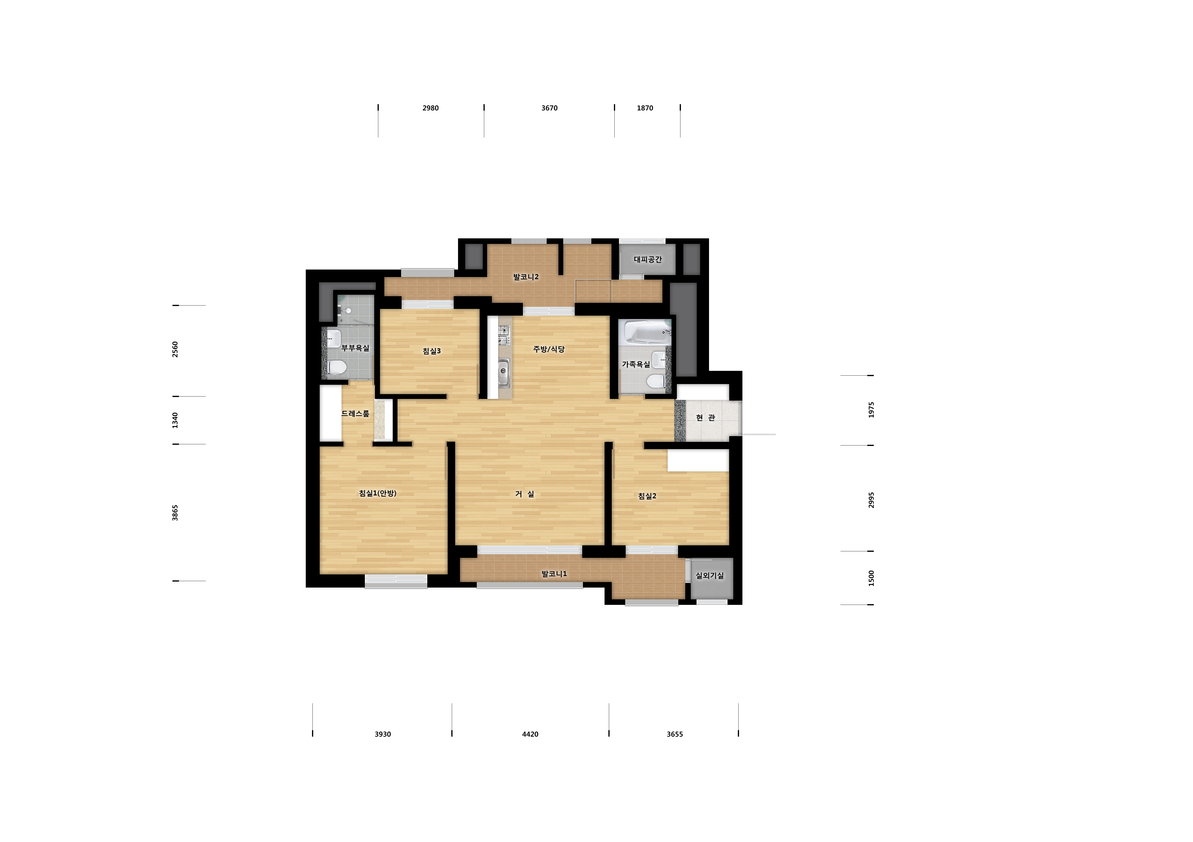 단위세대평면도 이미지