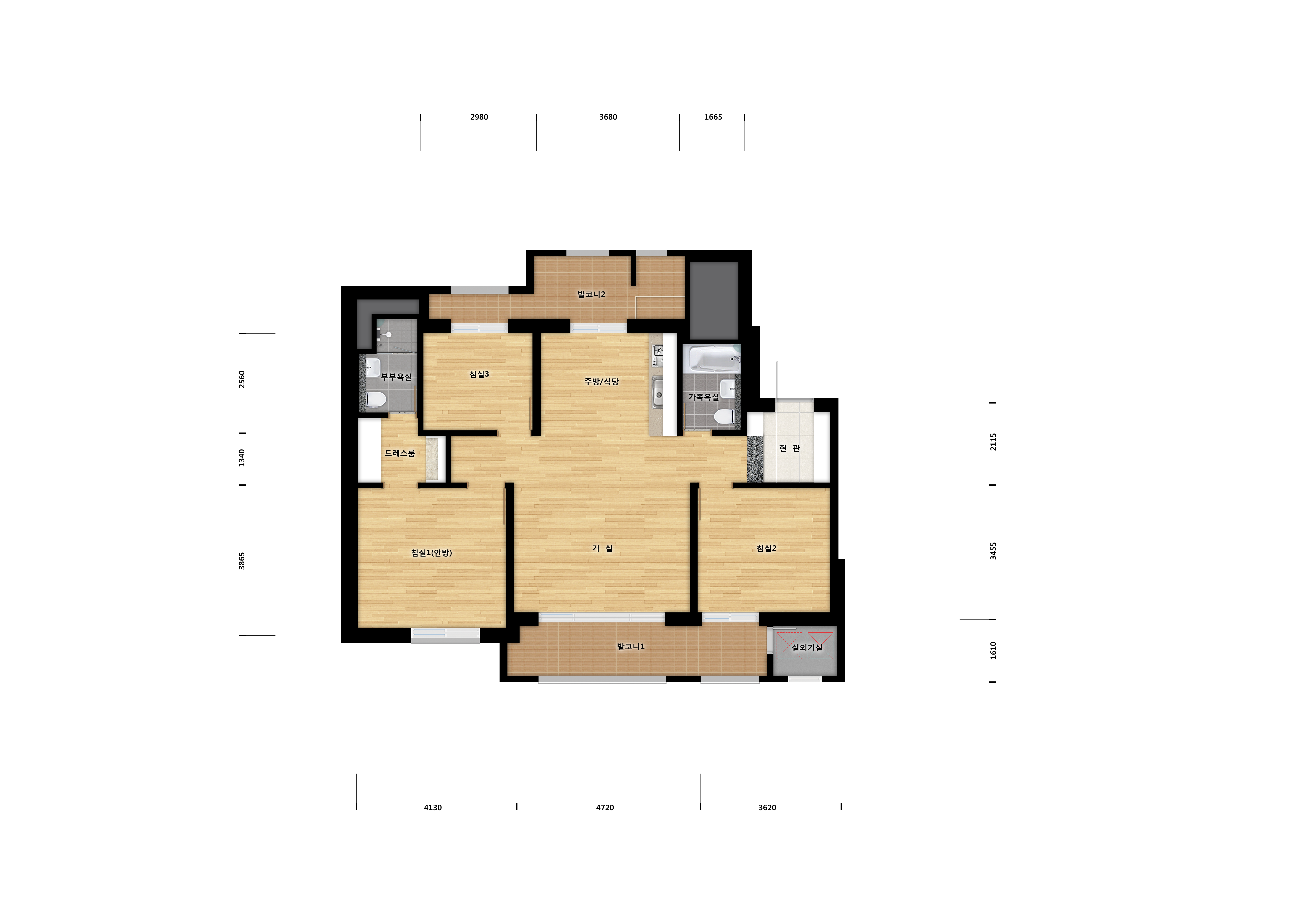 단위세대평면도 이미지