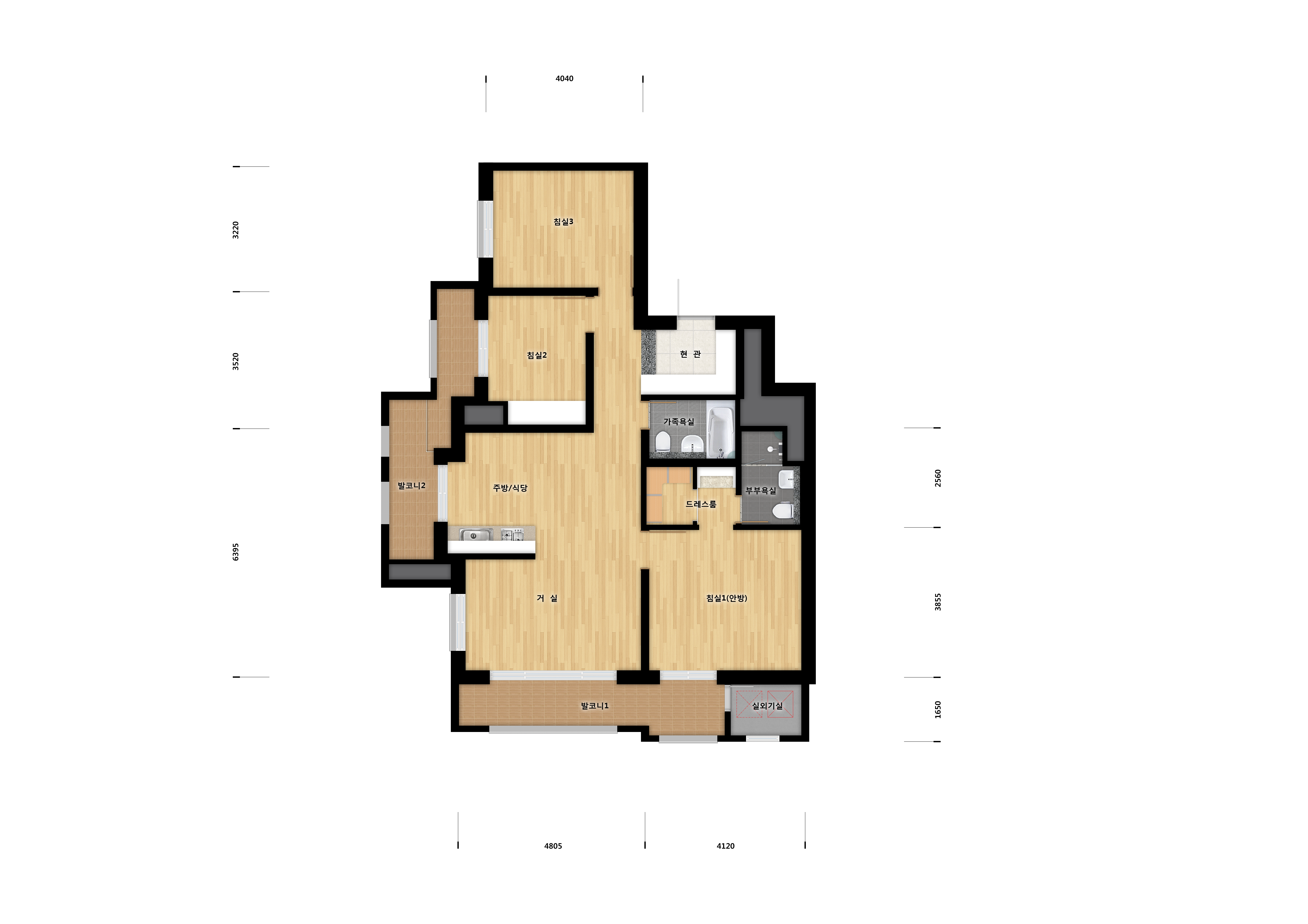 단위세대평면도 이미지