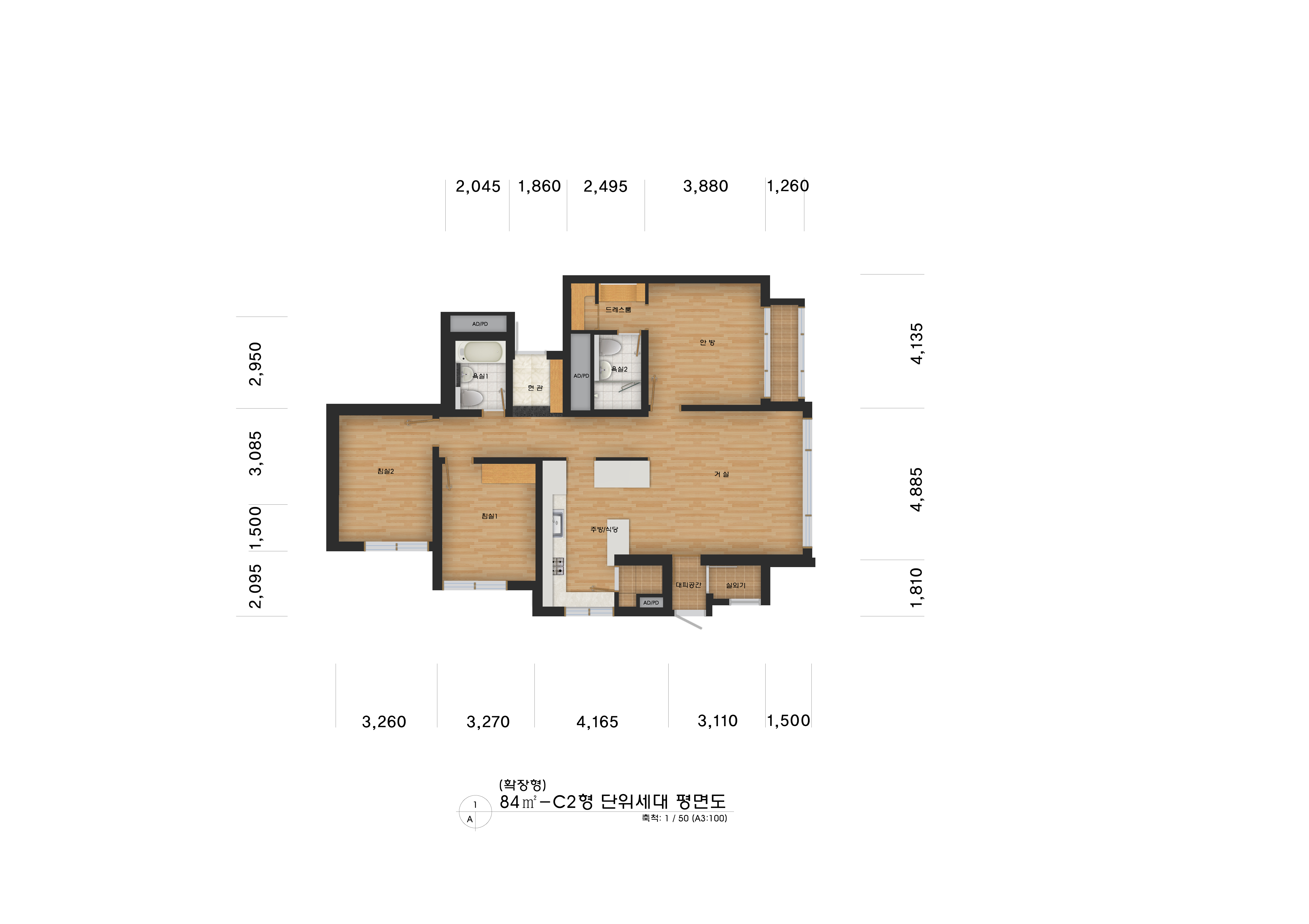 단위세대평면도 이미지