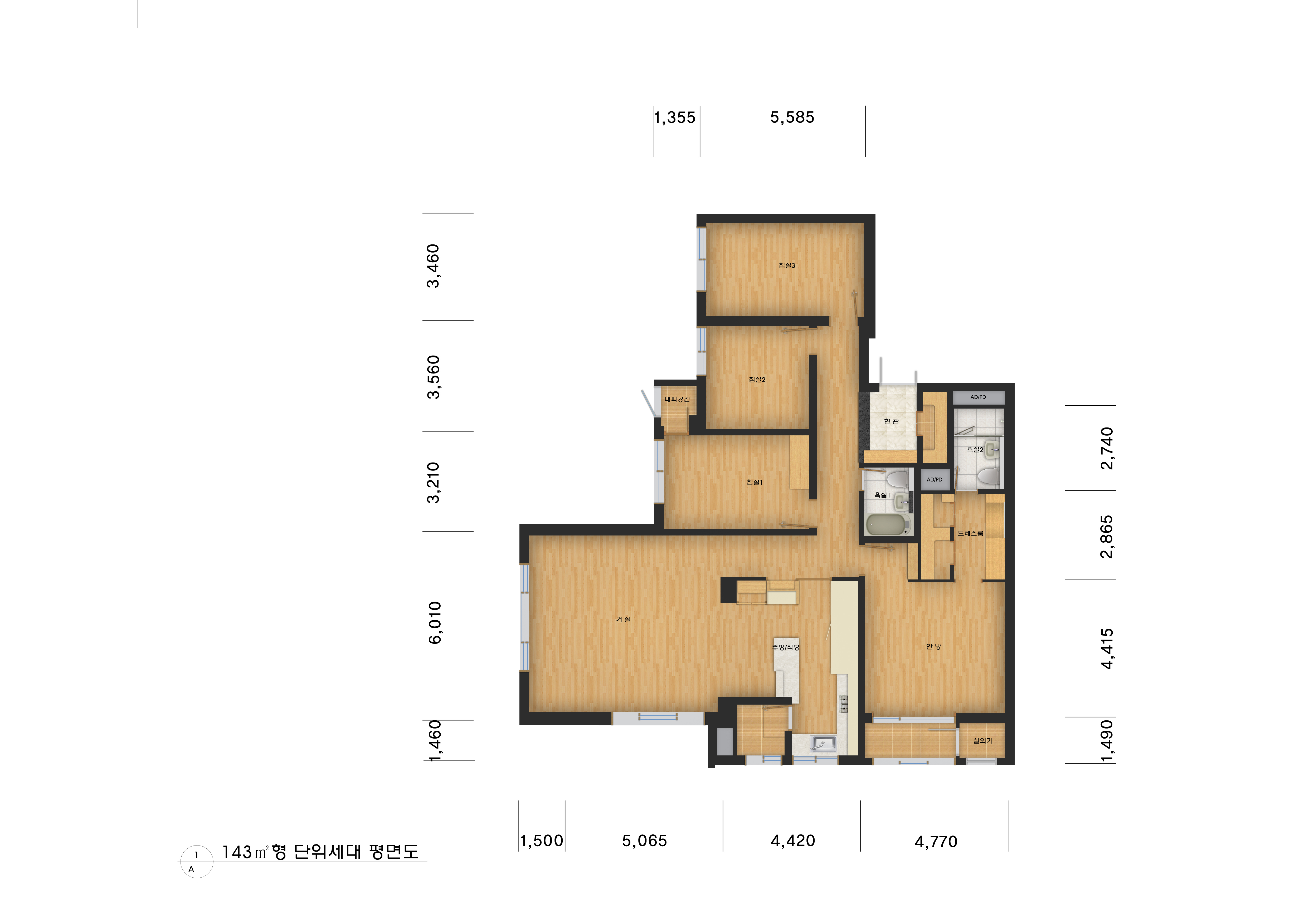 단위세대평면도 이미지
