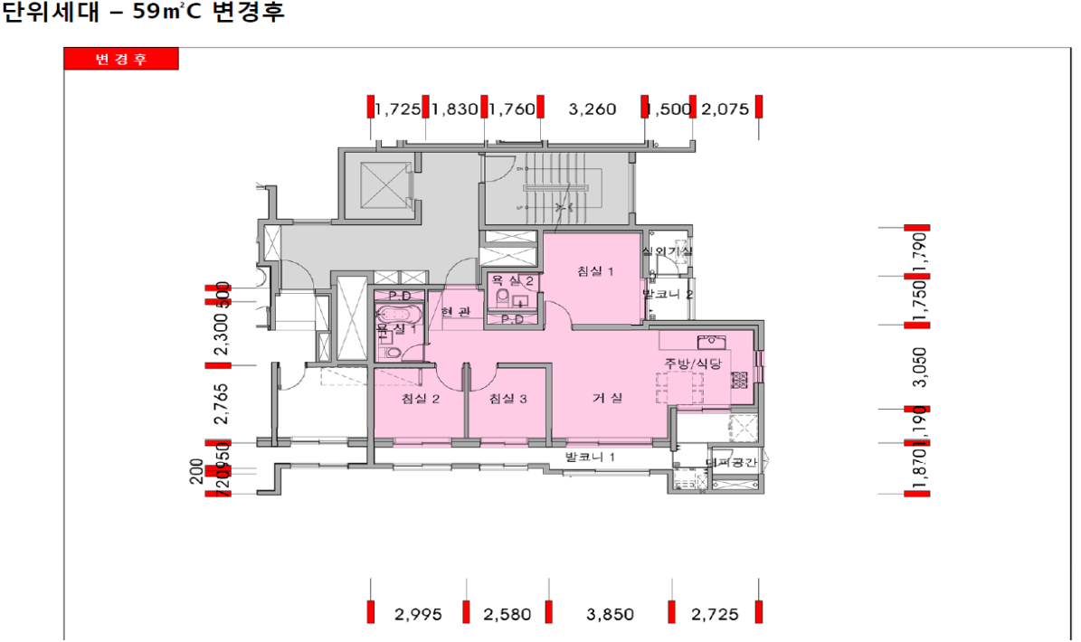단위세대평면도 이미지