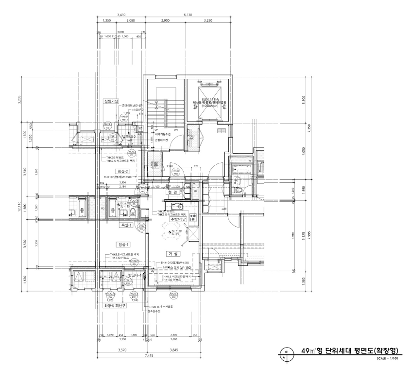 단위세대평면도 이미지