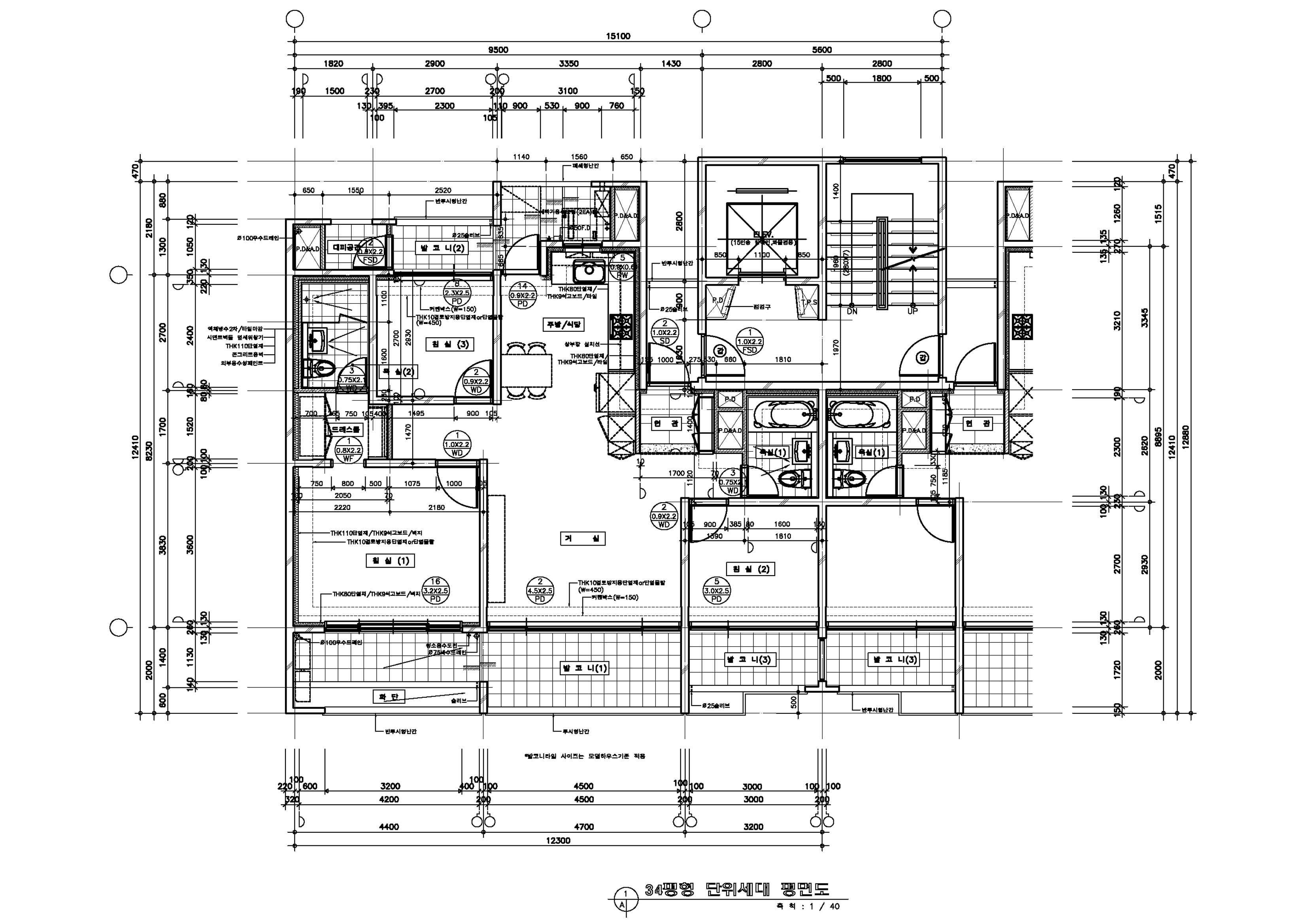 단위세대평면도 이미지