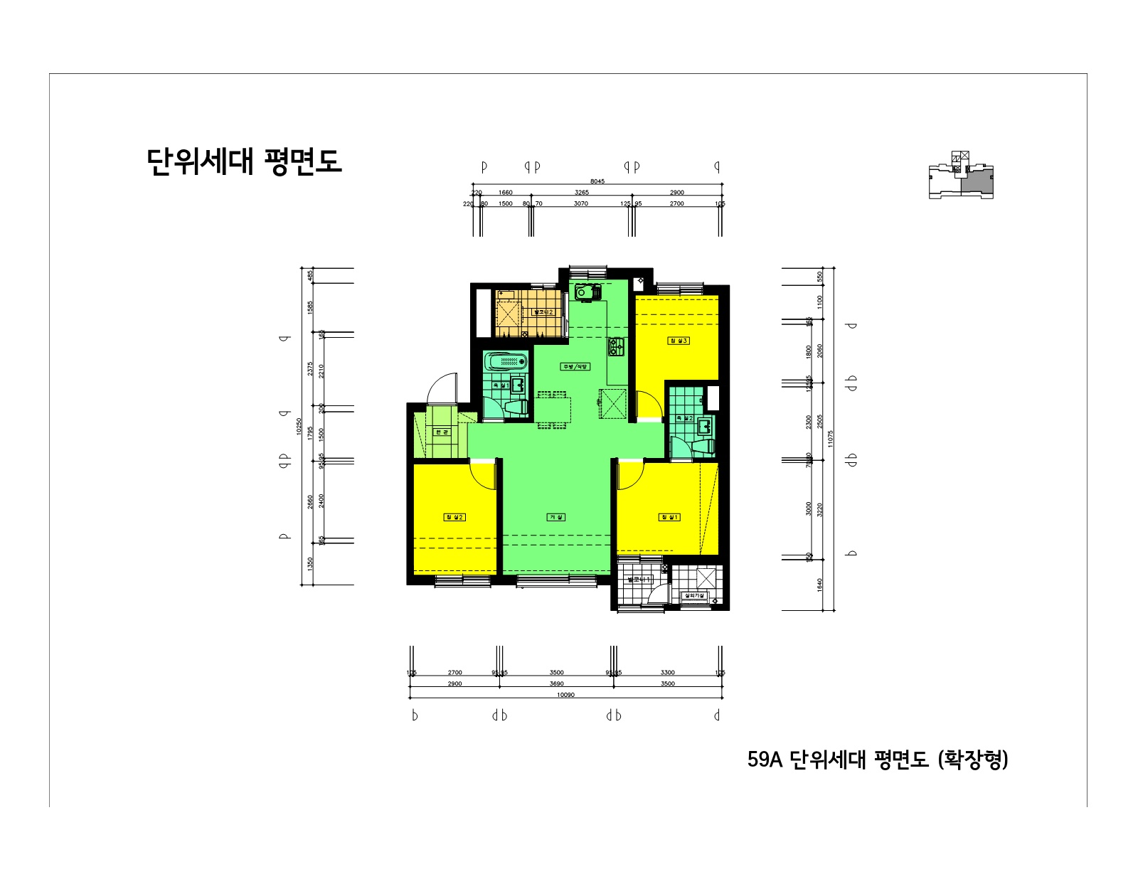 단위세대평면도 이미지