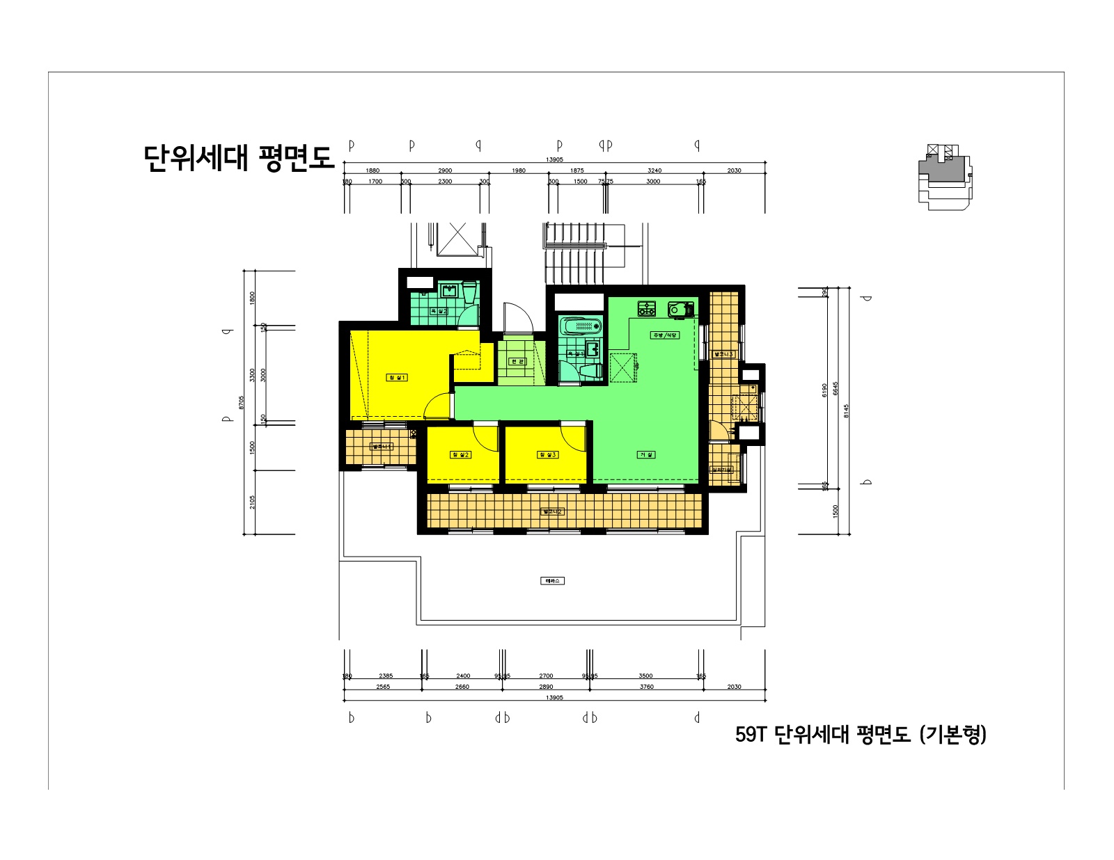 단위세대평면도 이미지