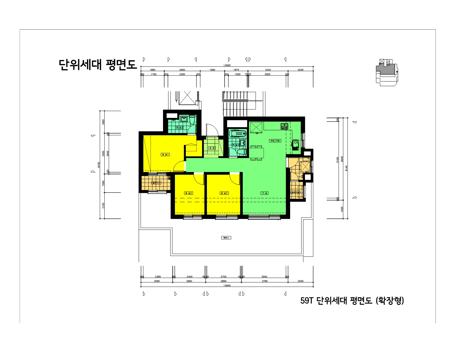 단위세대평면도 이미지