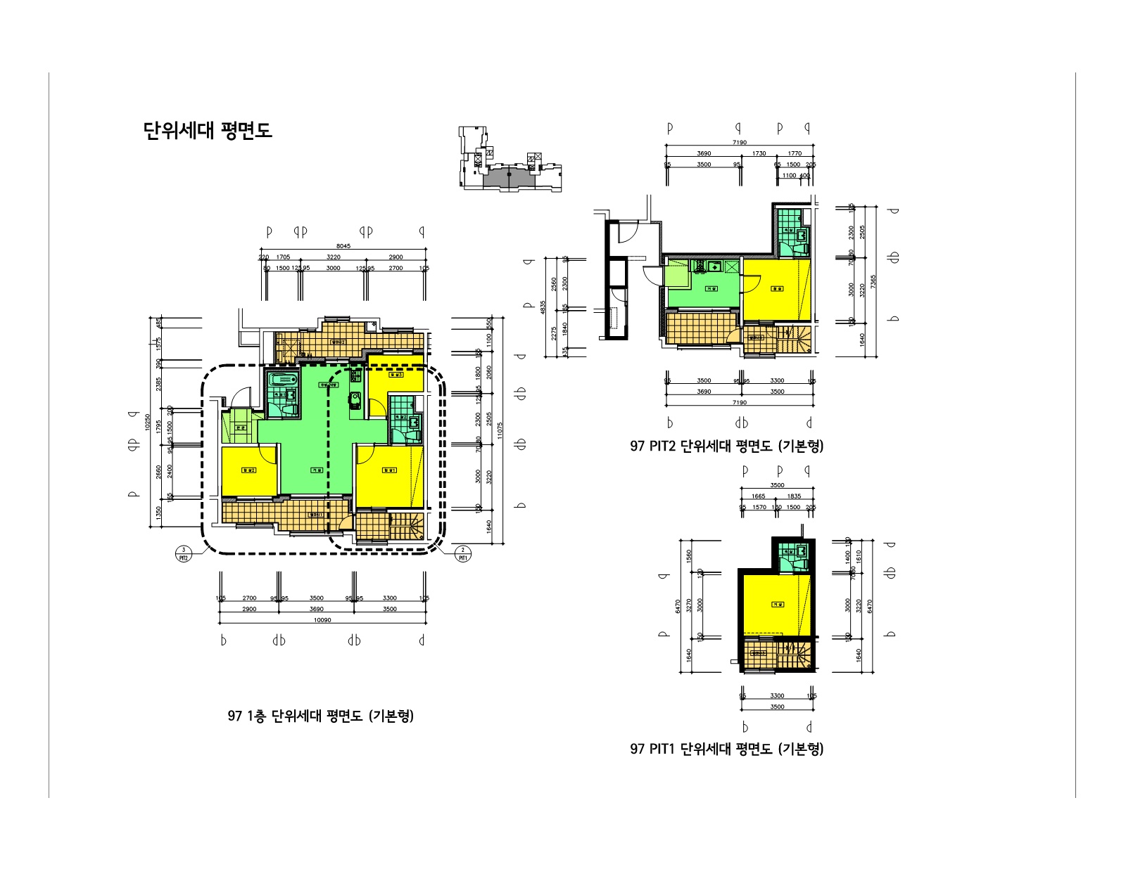 단위세대평면도 이미지