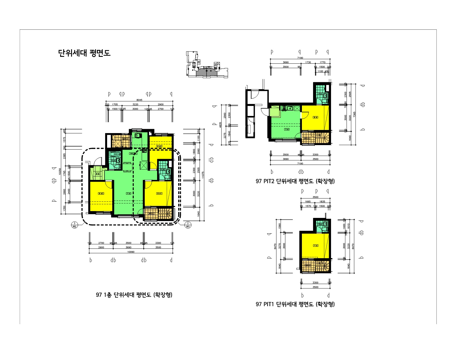 단위세대평면도 이미지