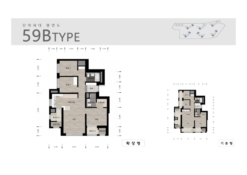 단위세대평면도 이미지