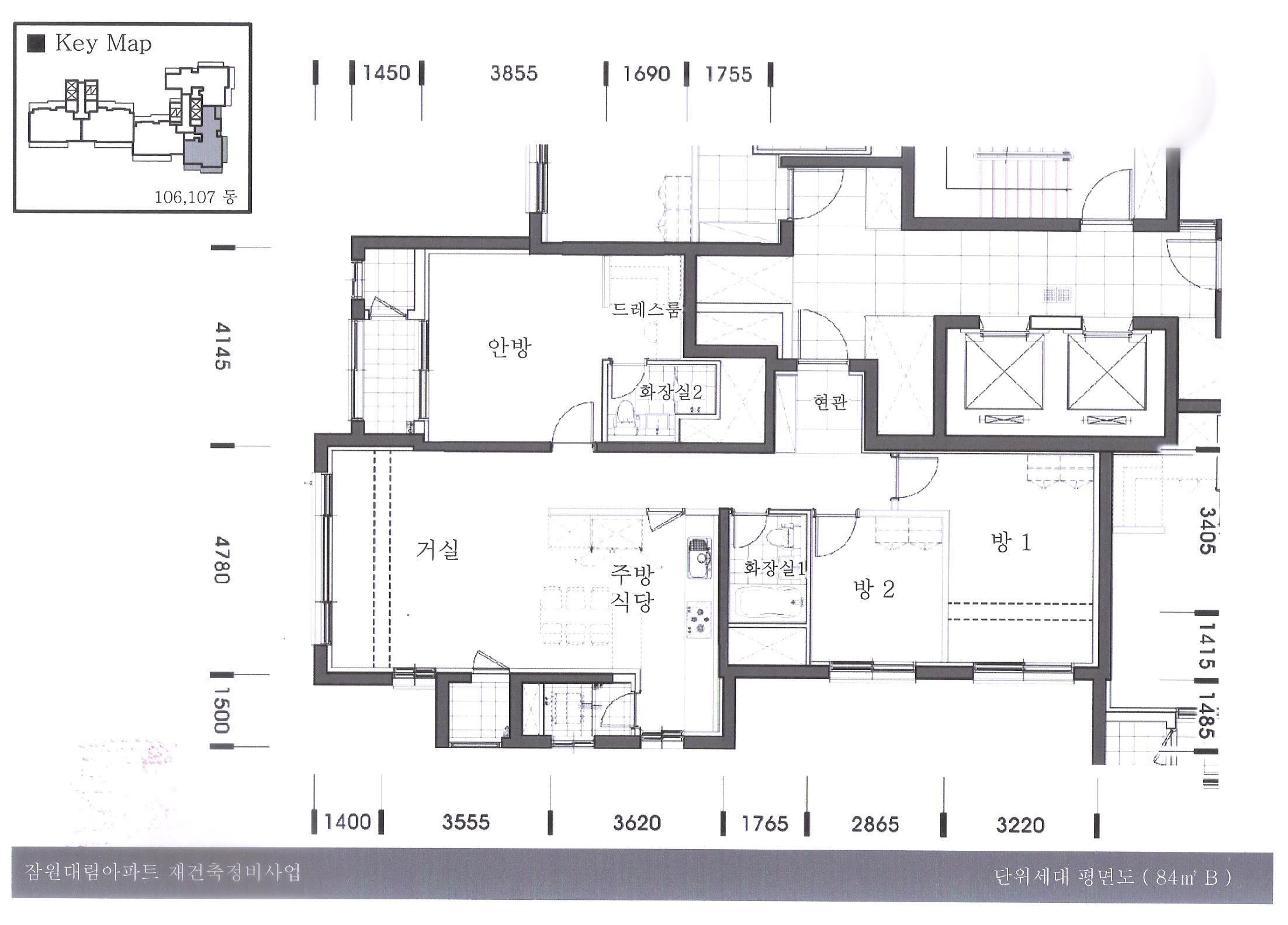 단위세대평면도 이미지