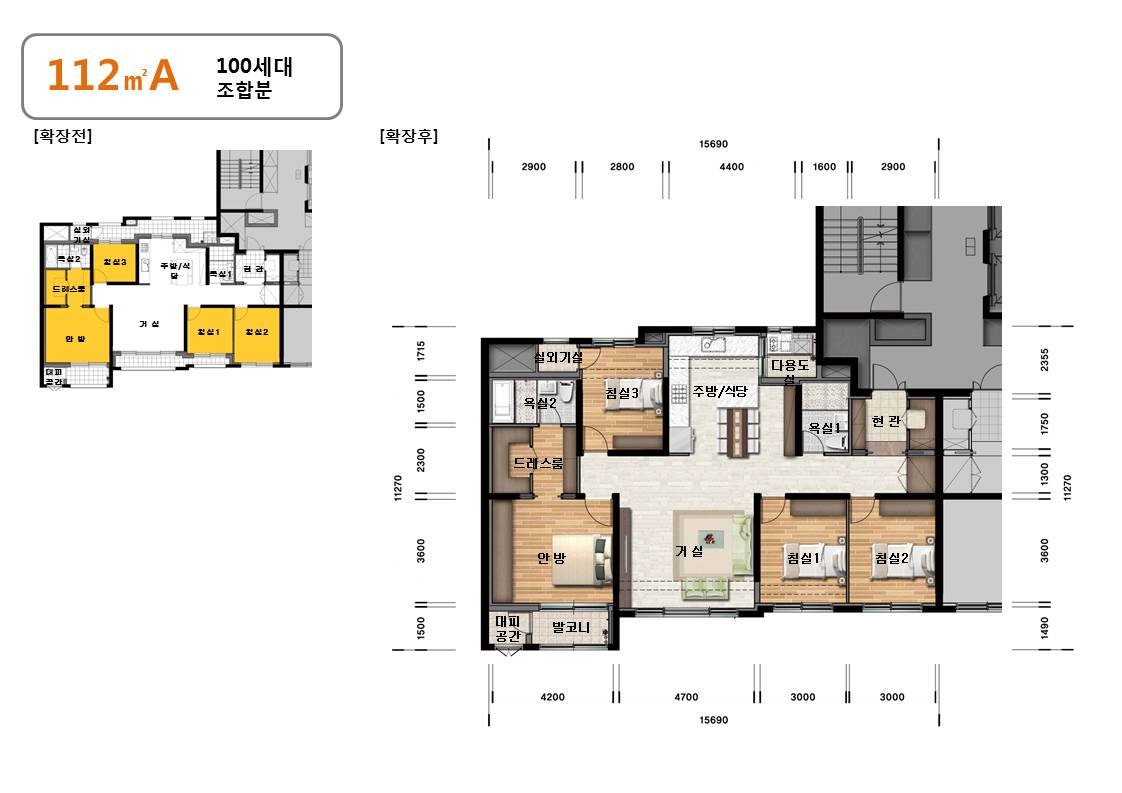 단위세대평면도 이미지
