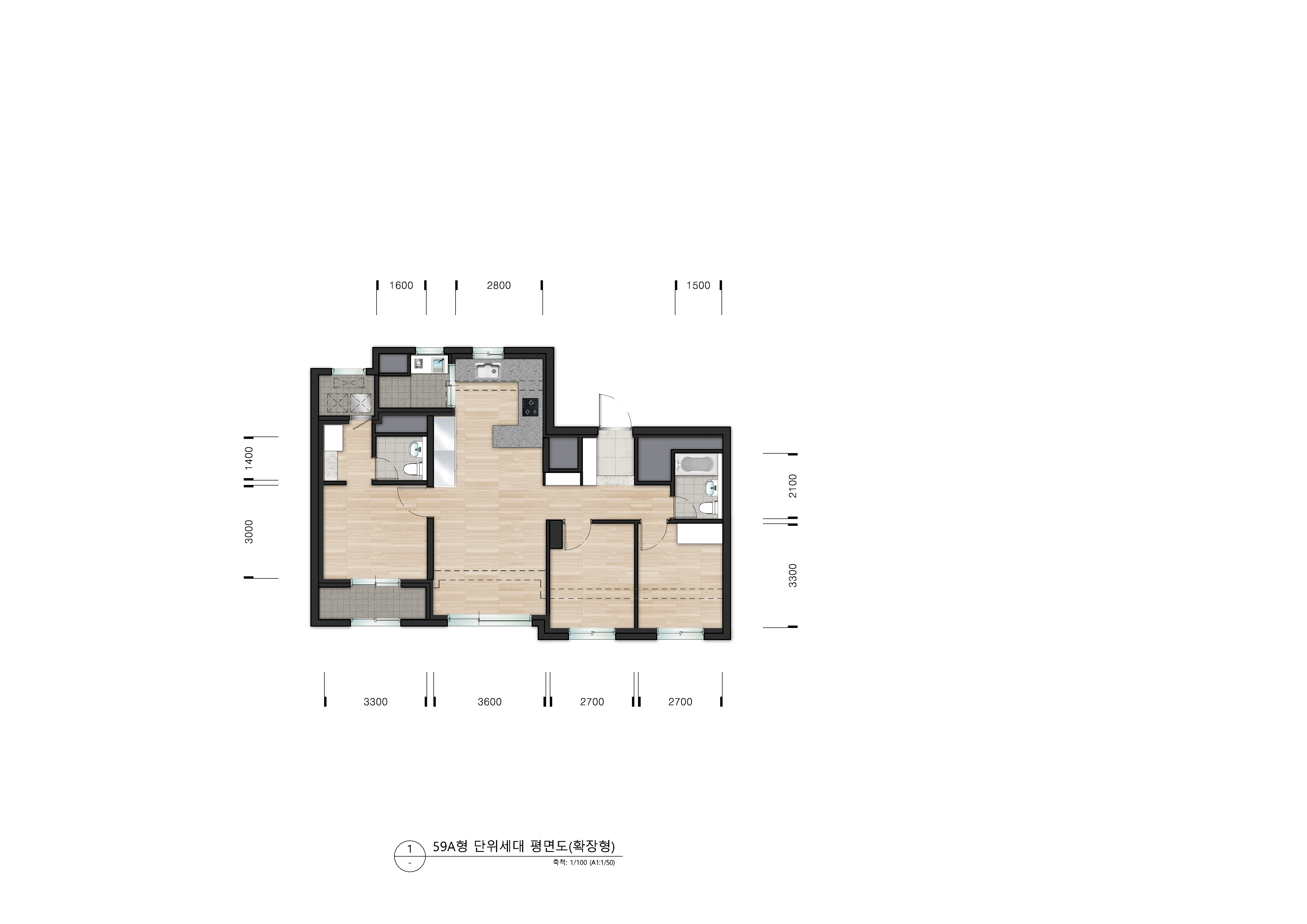 단위세대평면도 이미지