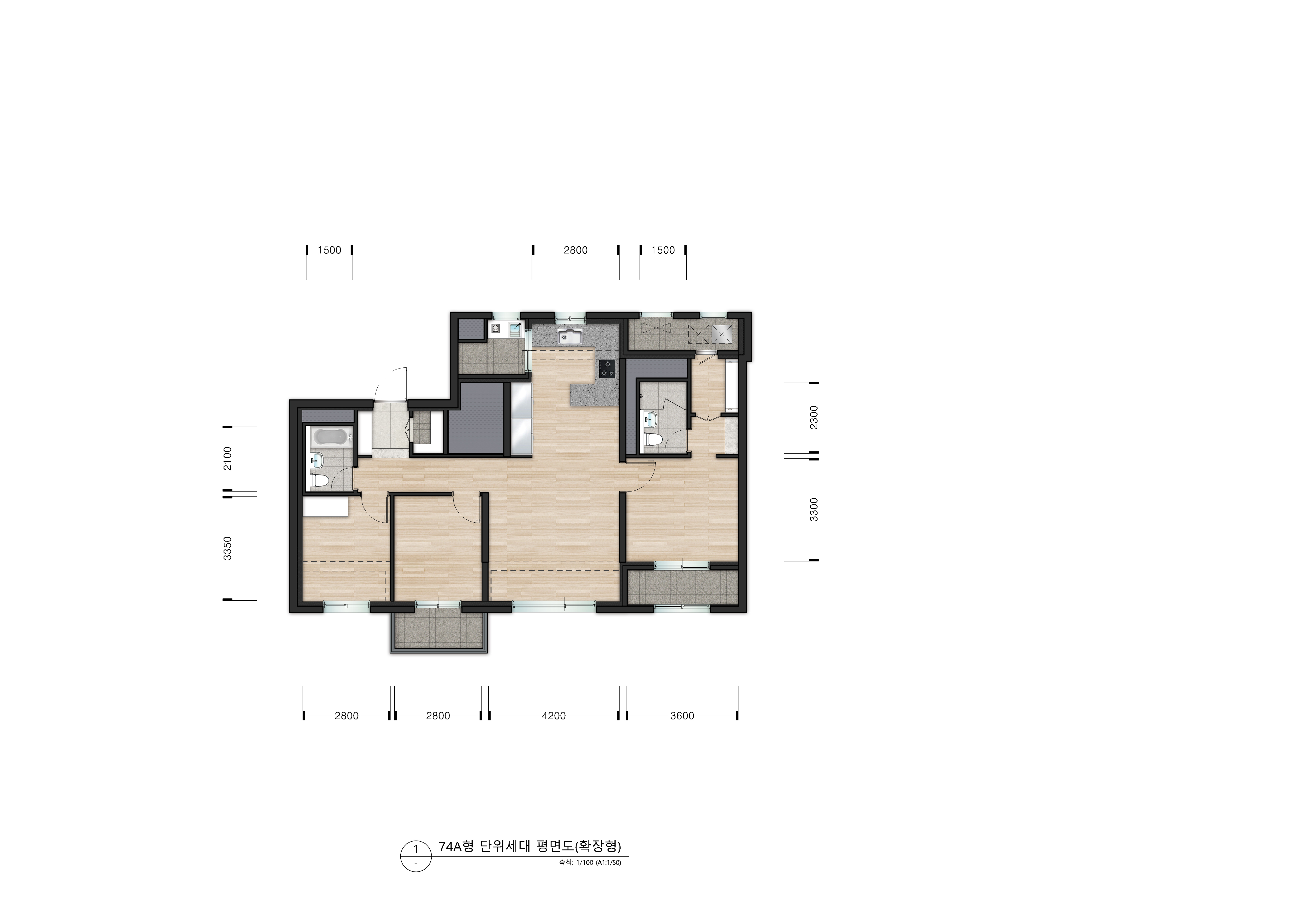 단위세대평면도 이미지