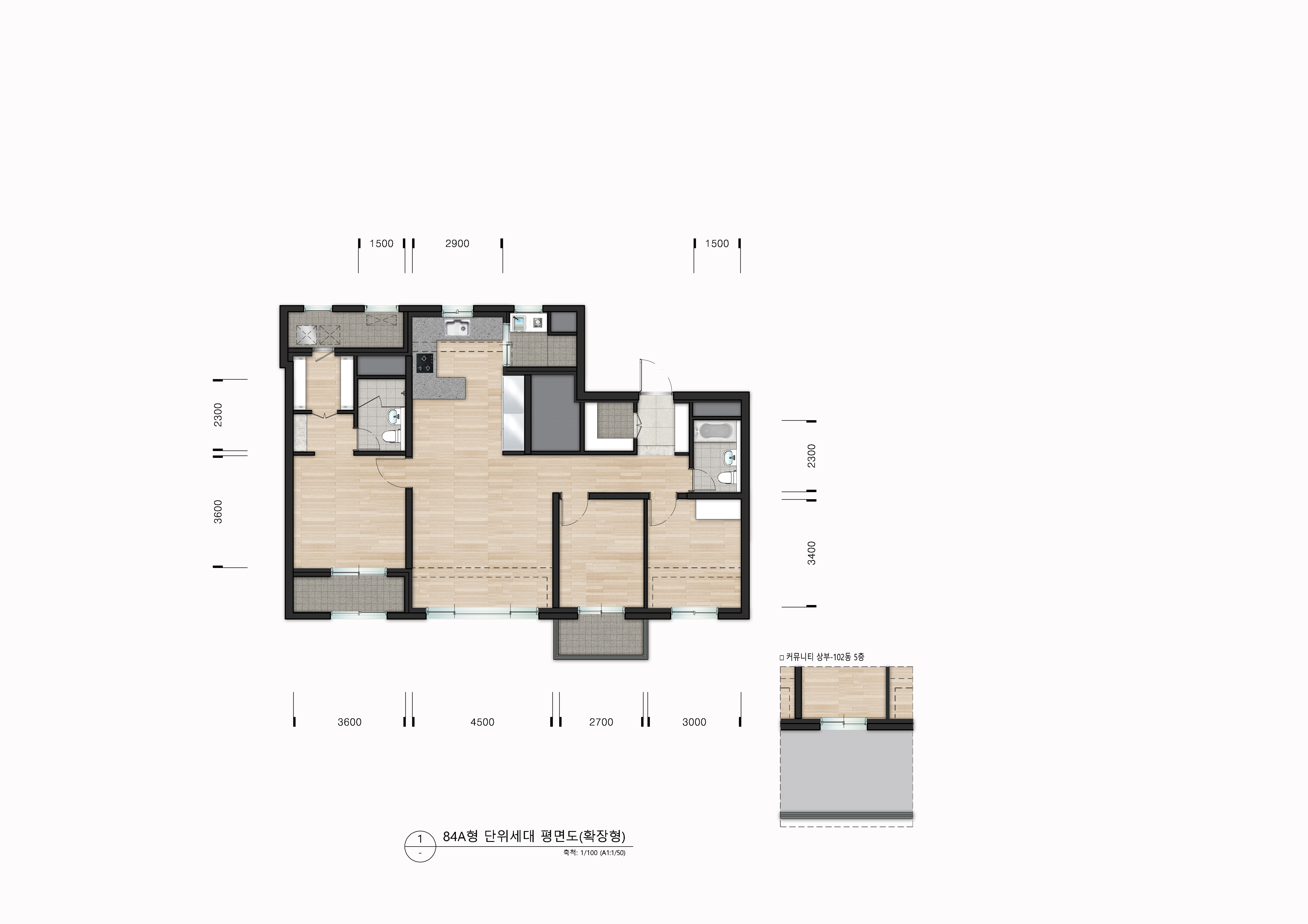 단위세대평면도 이미지