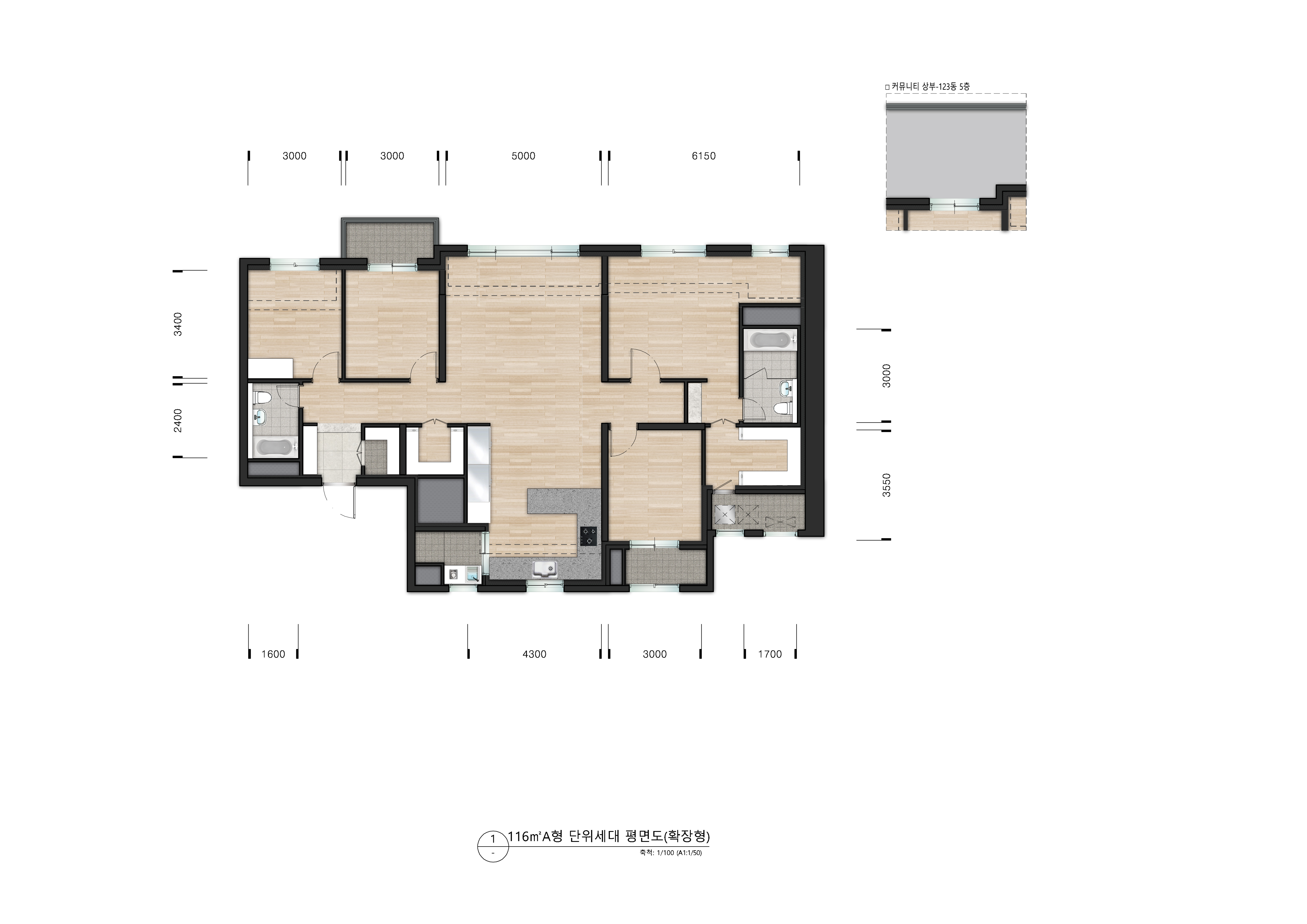 단위세대평면도 이미지