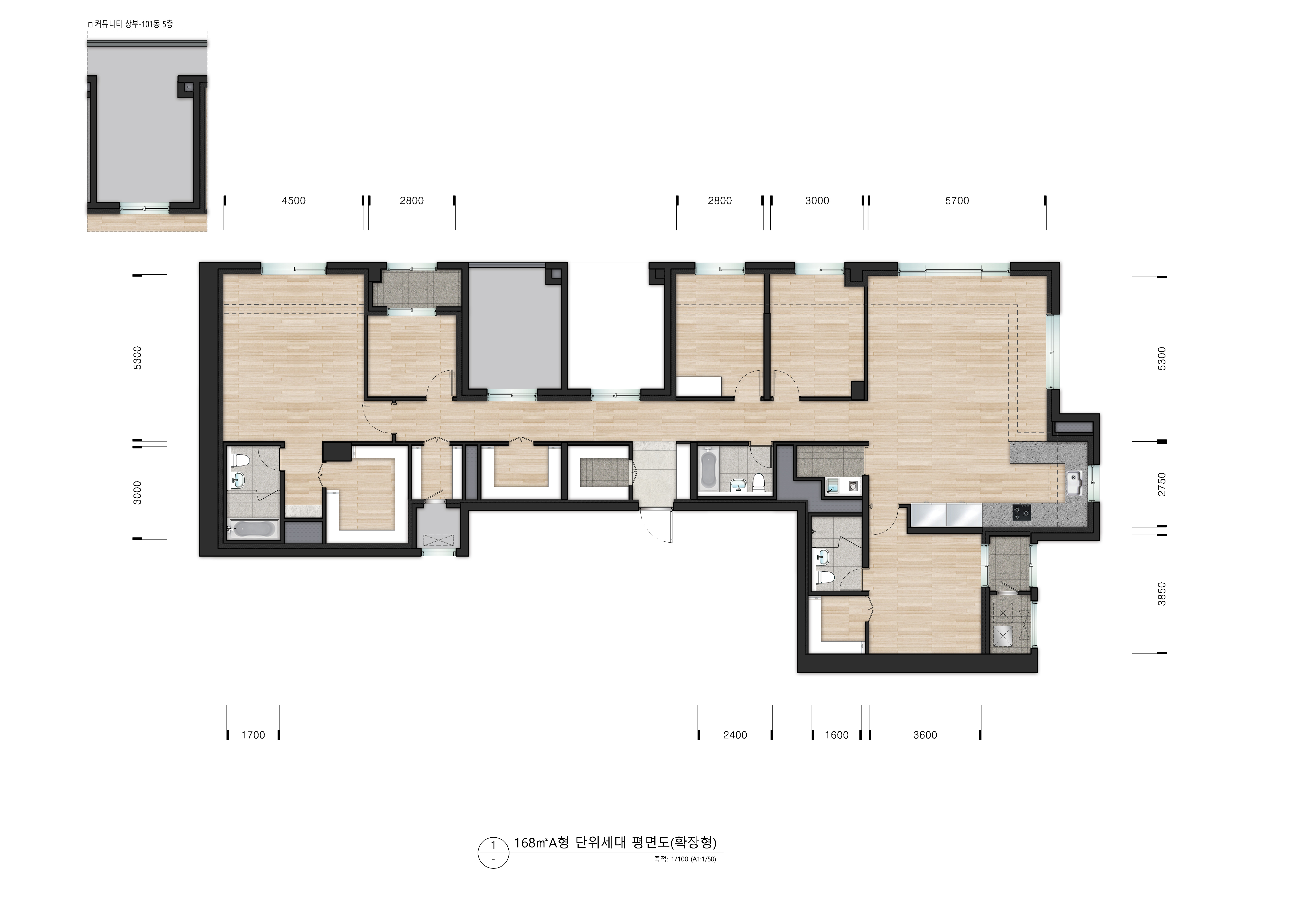 단위세대평면도 이미지