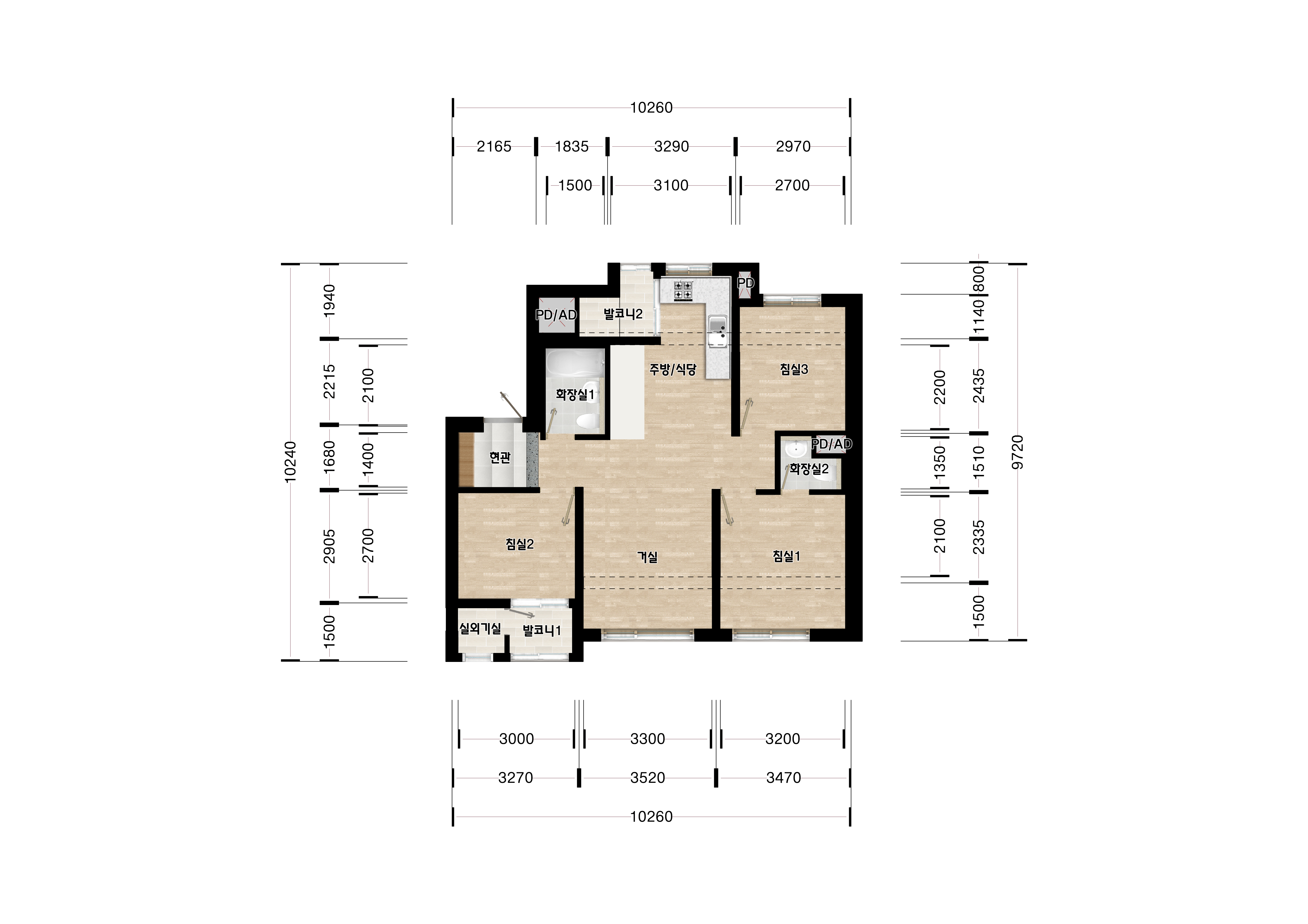 단위세대평면도 이미지