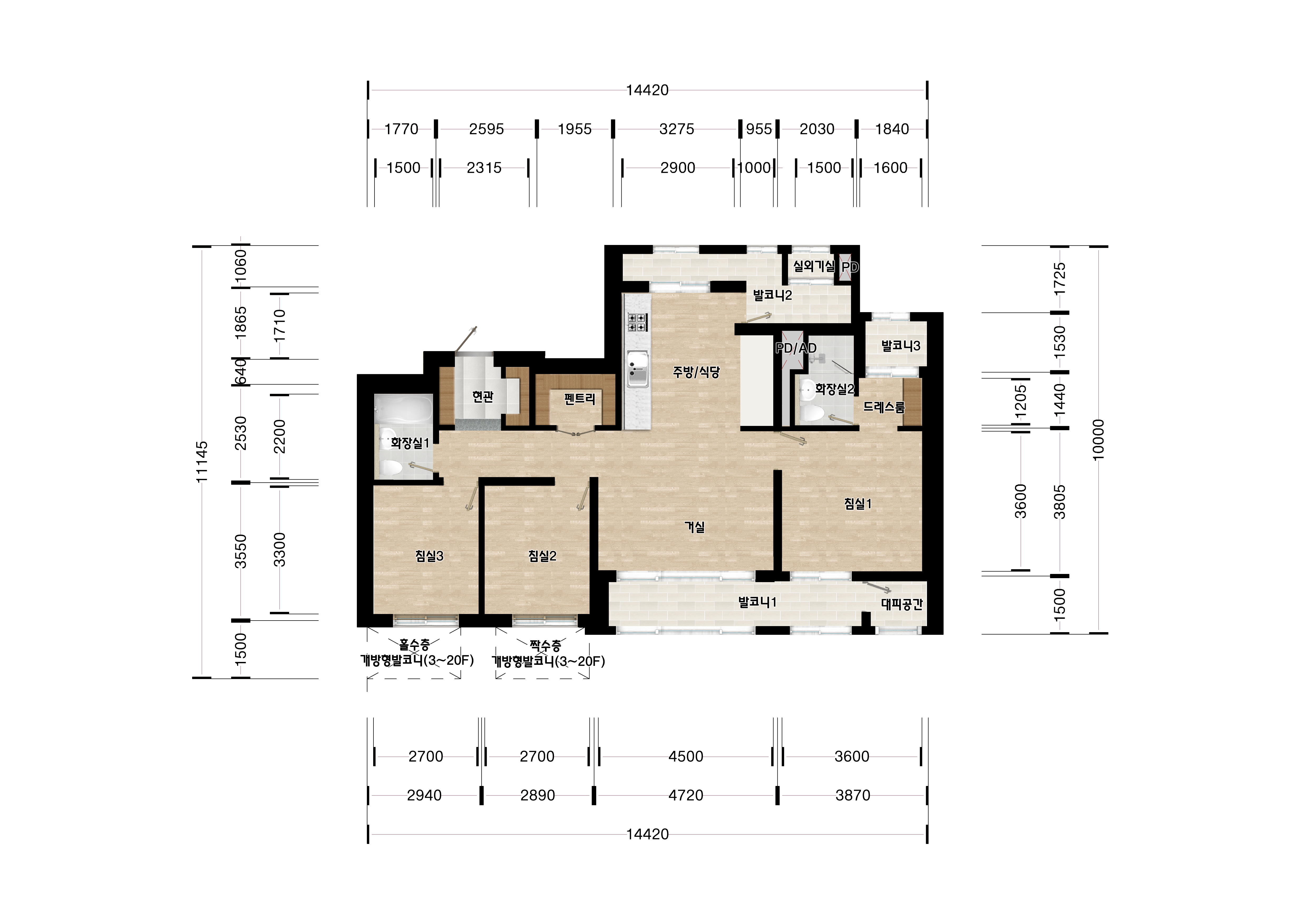 단위세대평면도 이미지