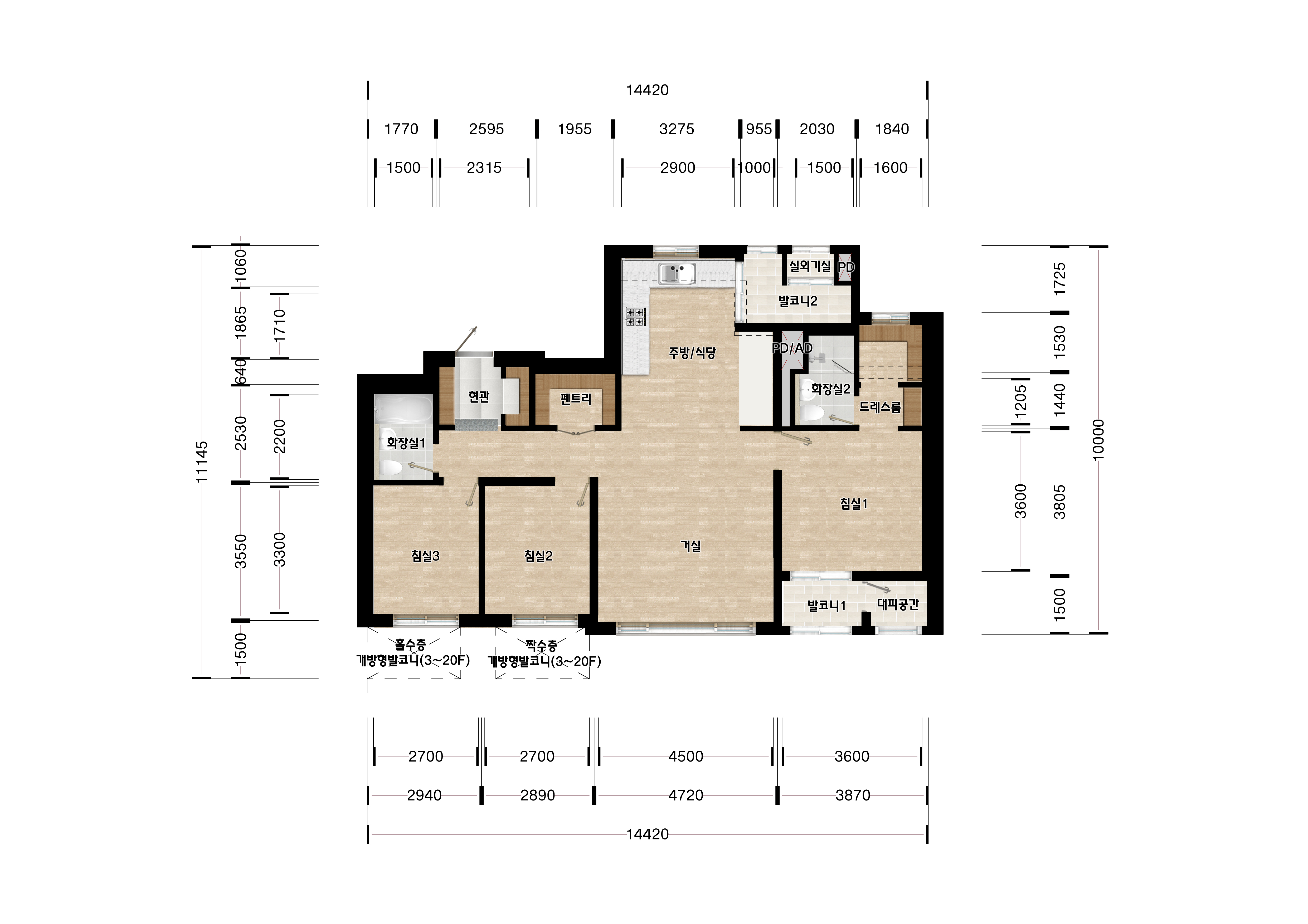 단위세대평면도 이미지