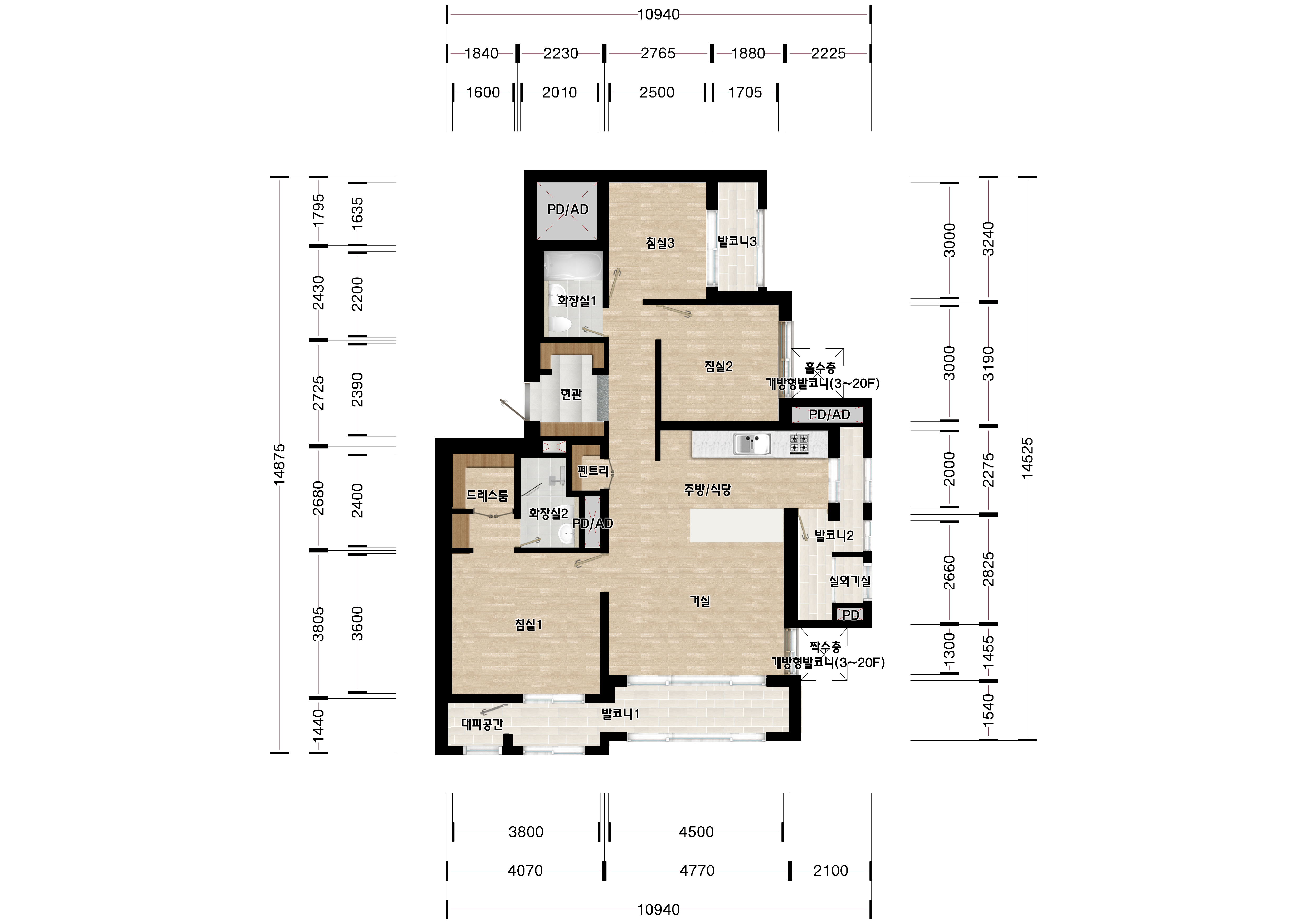 단위세대평면도 이미지