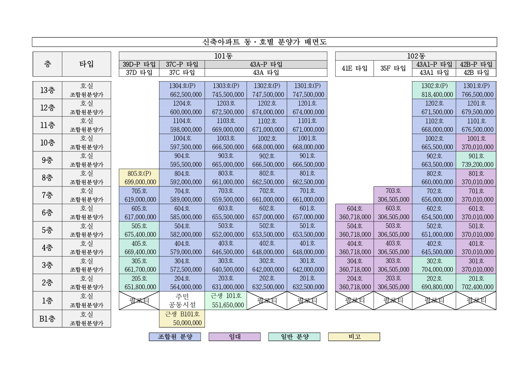 단위세대평면도 이미지